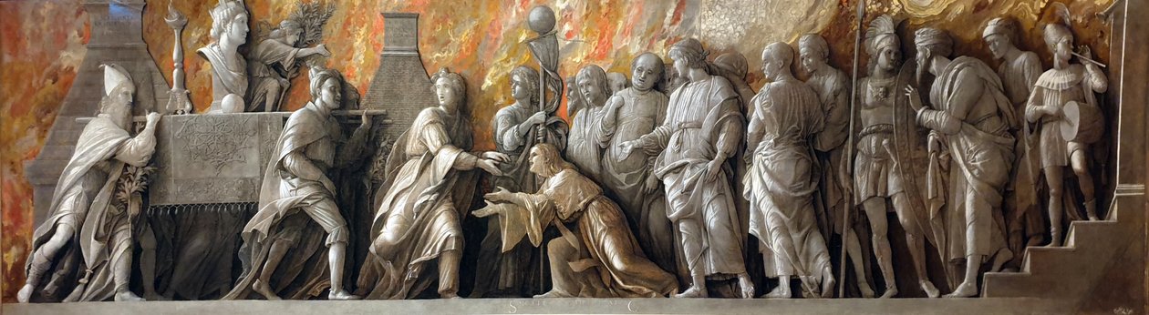 A introdução do culto de Cibele em Roma de Andrea Mantegna