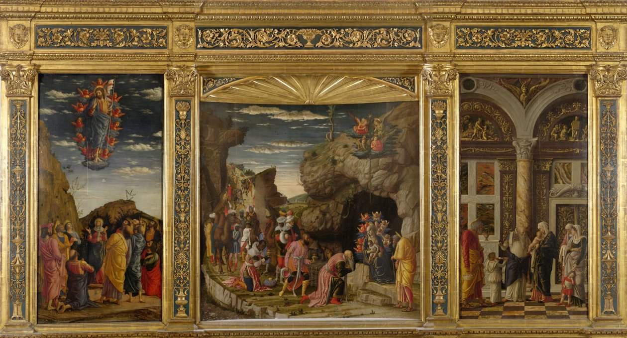Uffizi Triptych triptych, ca 1463-1464. de Andrea Mantegna