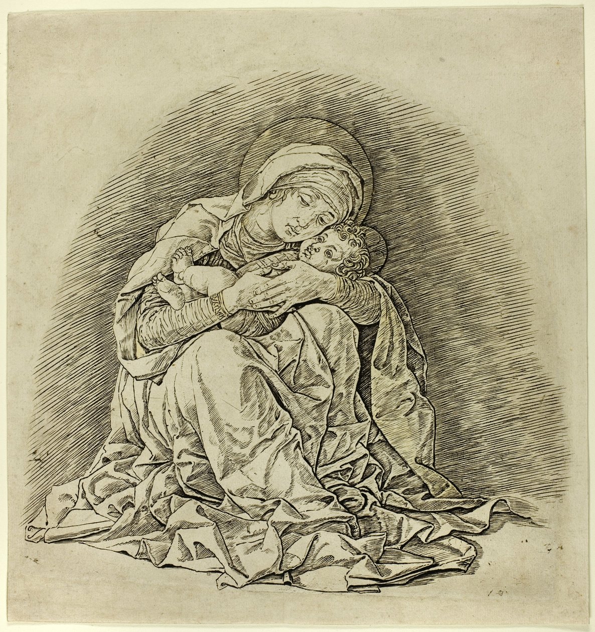 Virgem e Menino de Andrea Mantegna
