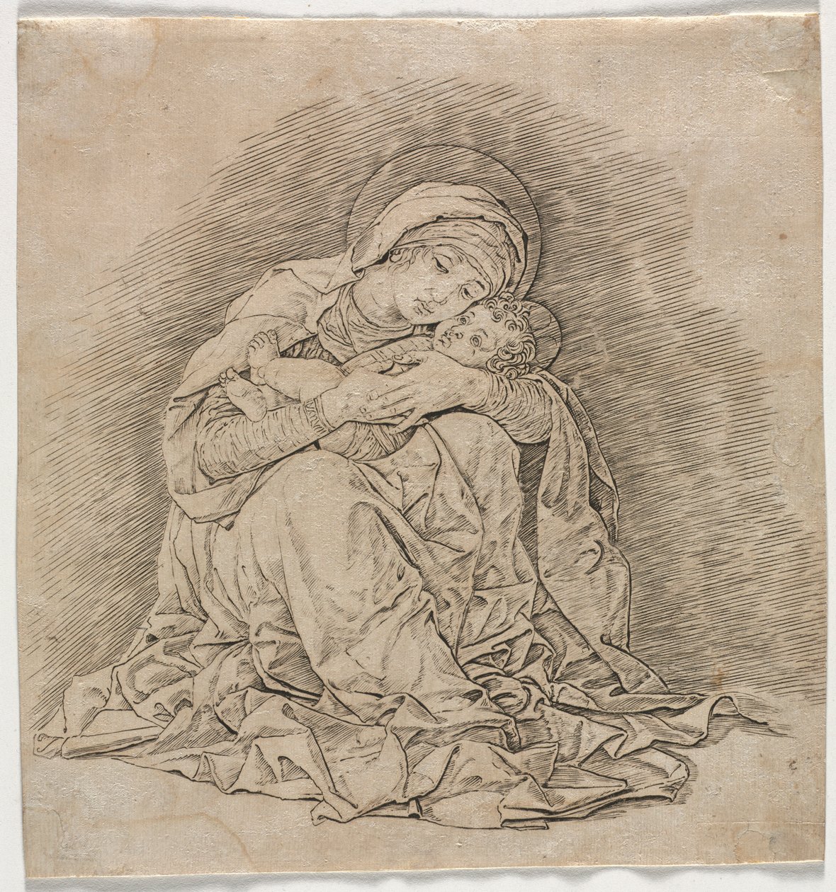 Virgin and Child, 1485-1491. de Andrea Mantegna
