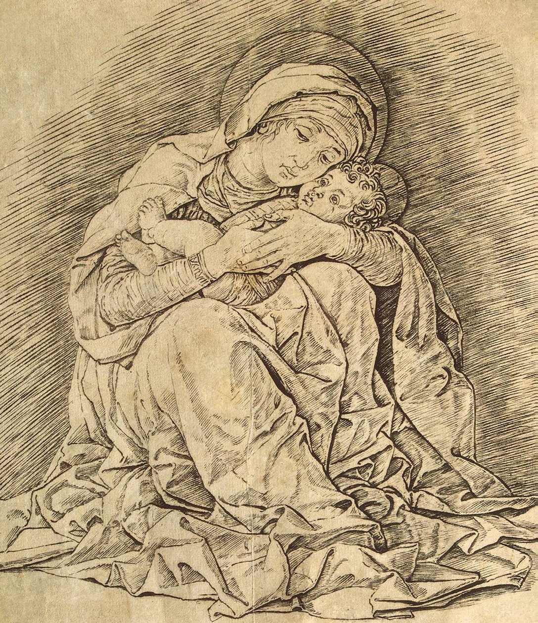 Virgem e o Menino de Andrea Mantegna