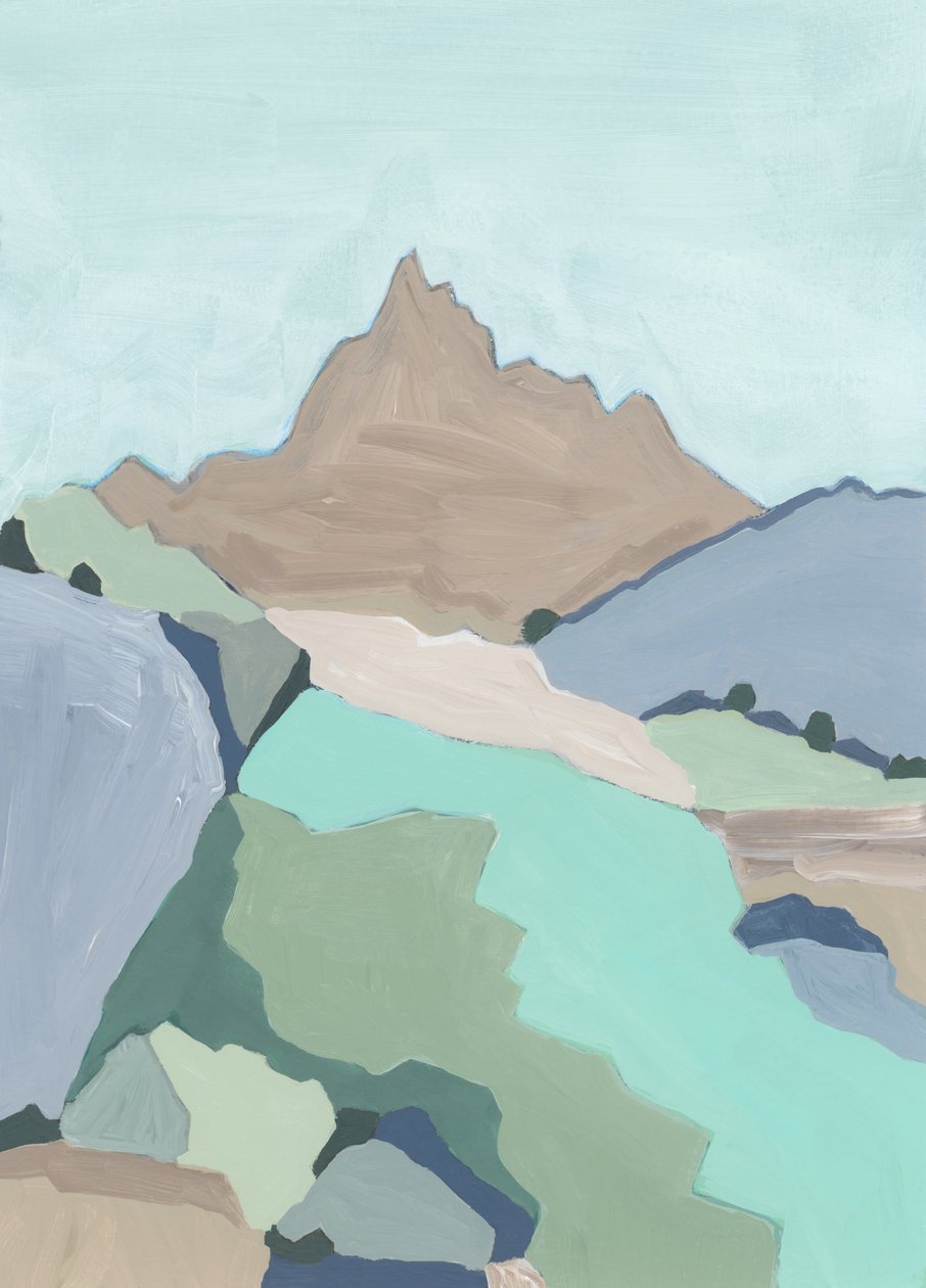 Junto ao rio, 2023 (pintura acrílica) de Andrea Mejia