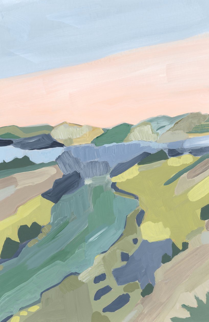 Sinfonia do deserto, 2024 (acrílico sobre papel) de Andrea Mejia