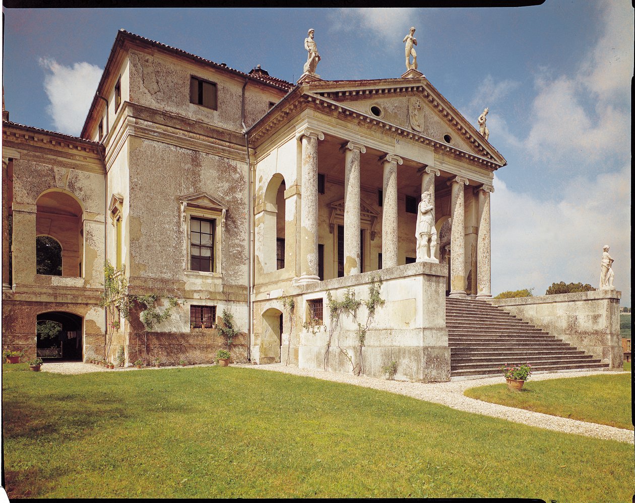 Vista da fachada, c.1566-67 de Andrea Palladio