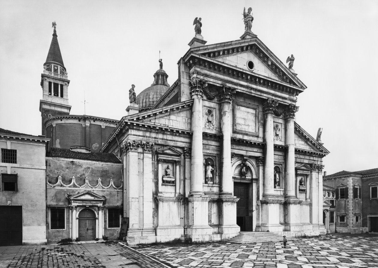 Vista da fachada da igreja, 1566-80 de Andrea Palladio