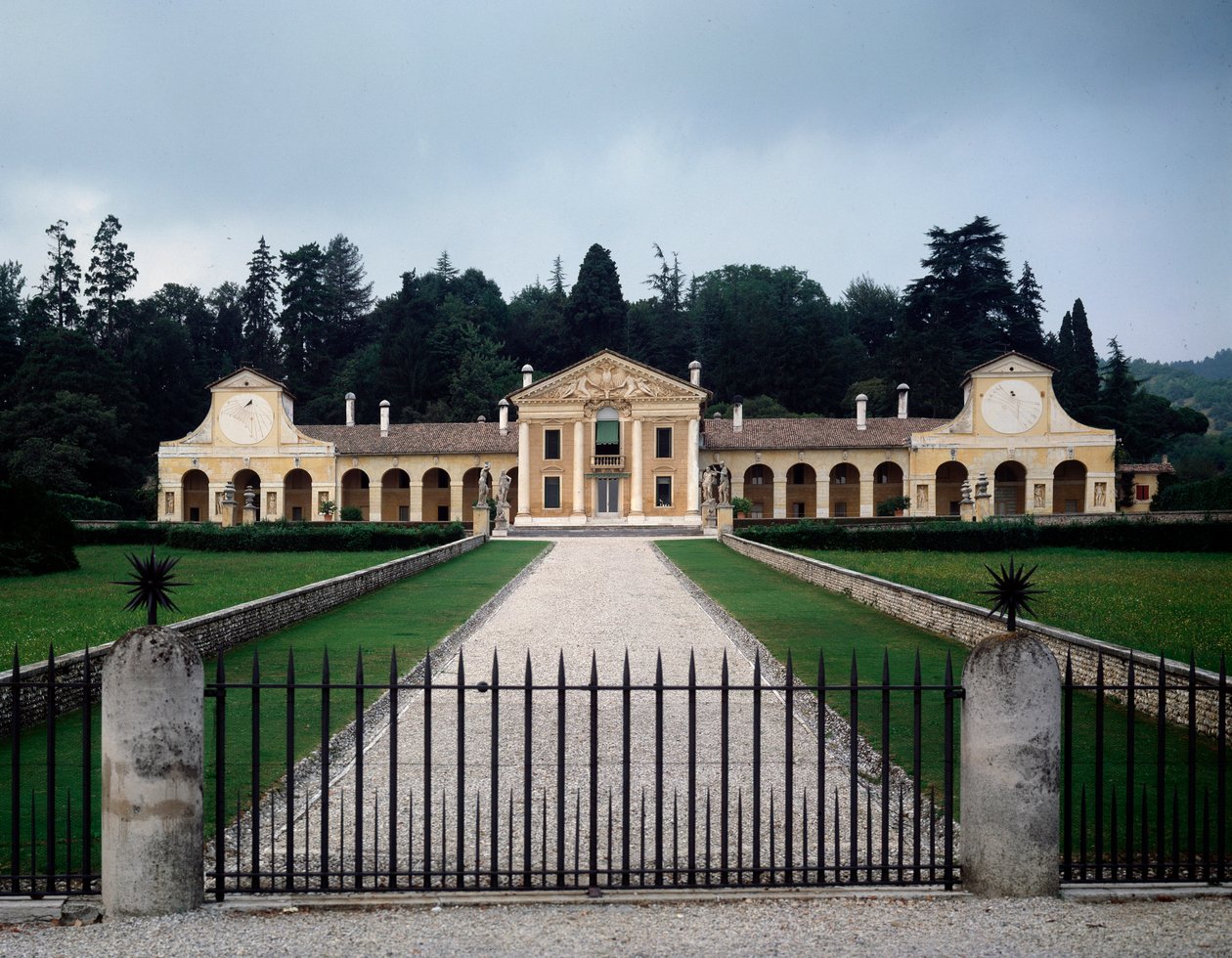 Vista da villa Barbaro ou Volpi de Andrea Palladio