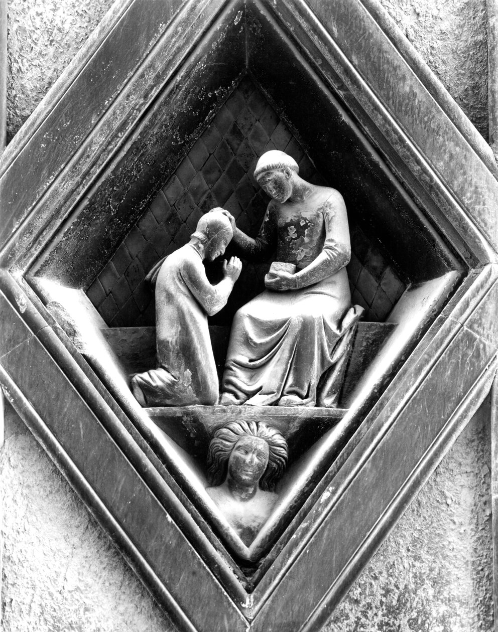 Ordenação sagrada, um alívio do campanário, 1337-41 de Andrea Pisano