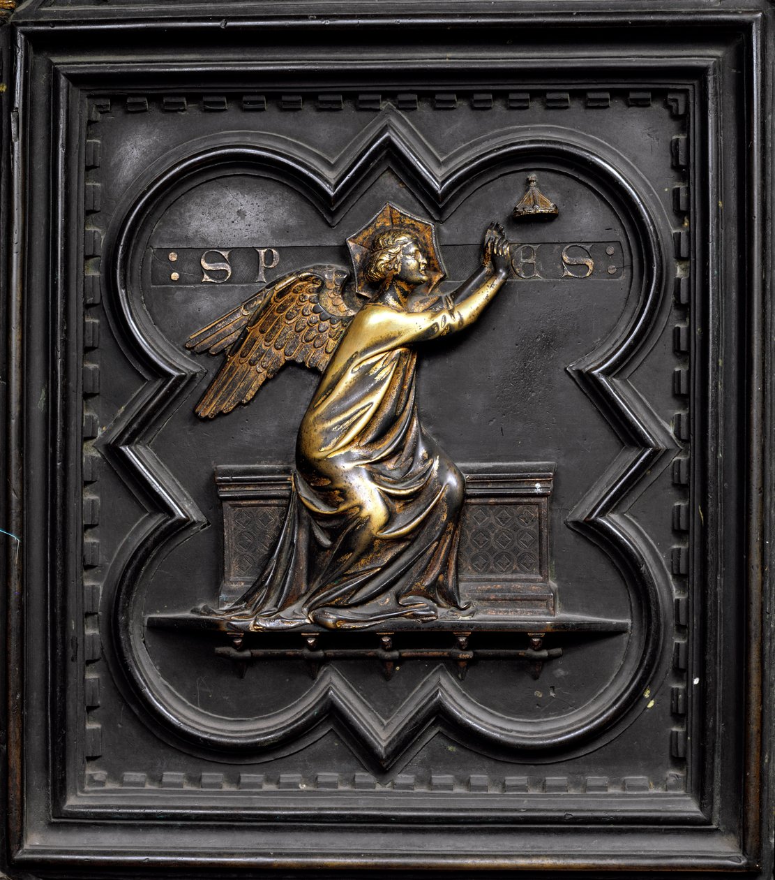 Esperança, painel A das Portas do Sul do Batistério de San Giovanni, 1336 (bronze) de Andrea Pisano