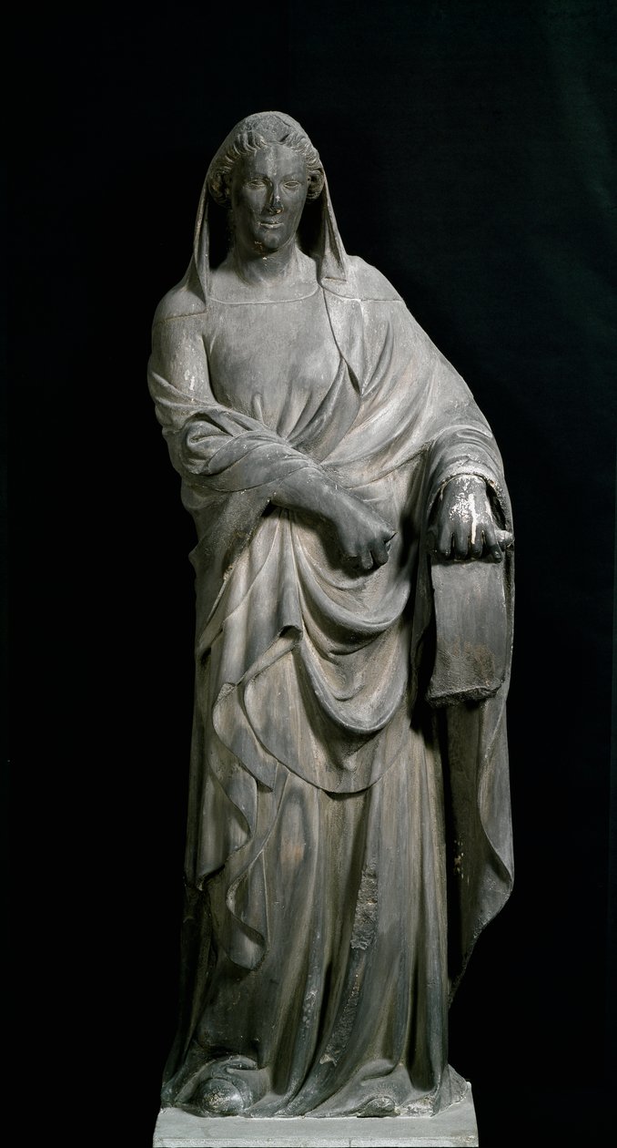 Sibila de Tibur, da torre do sino. Escultura em mármore de Andrea Pisano