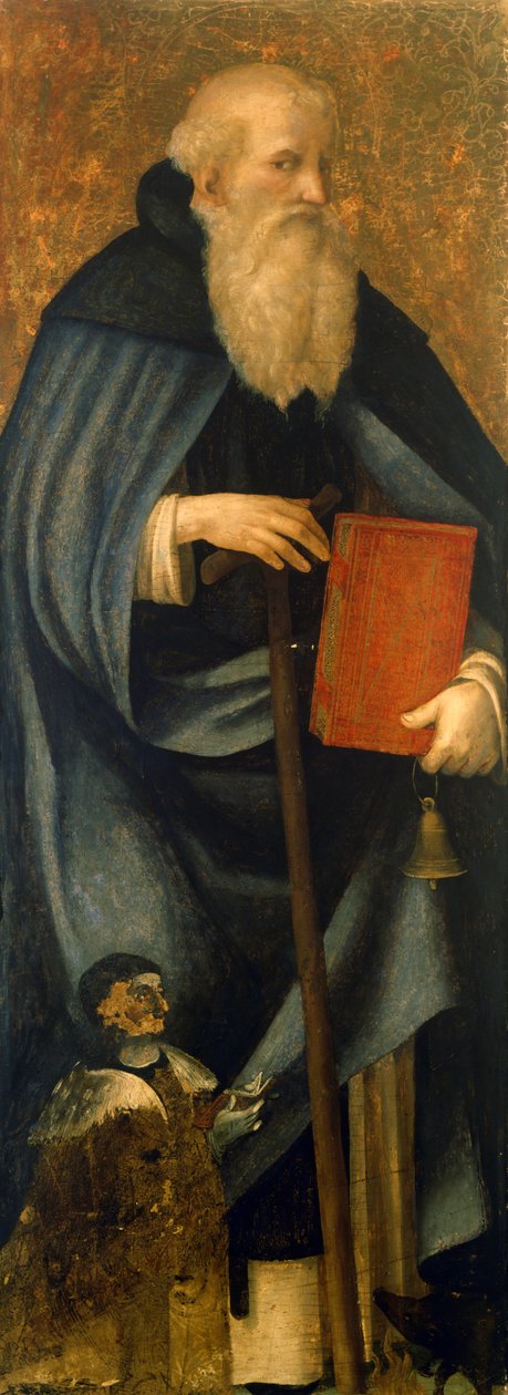 Santo: Anthony Abbot ou Anthony Great e cliente Francesco Caracciolo de Andrea Sabatini