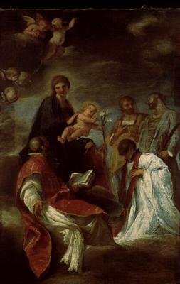 Esboço para o Afresco do Colégio Romano de Andrea Sacchi