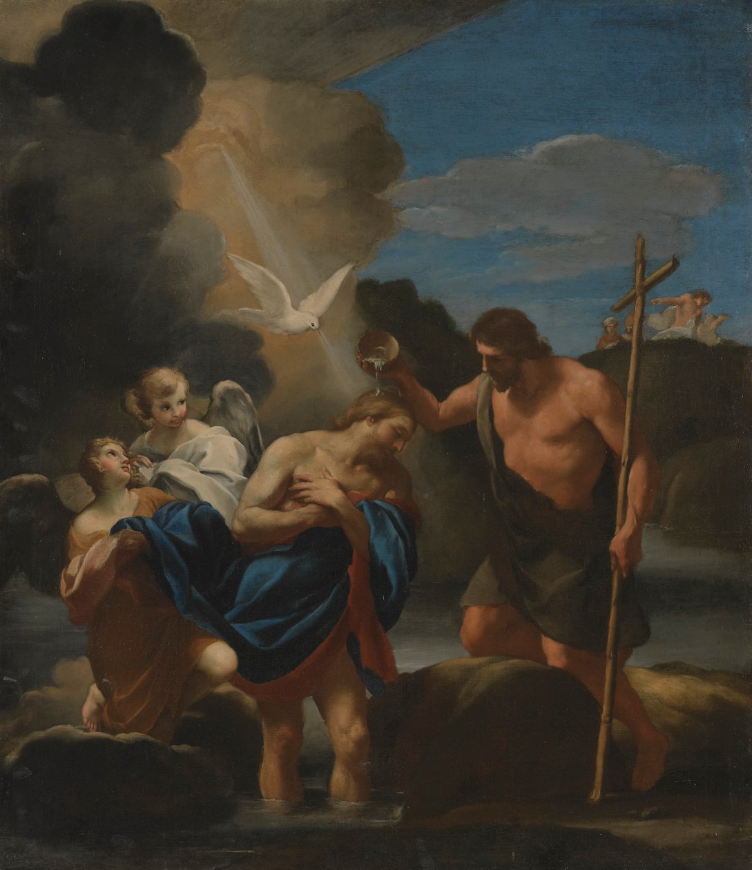 O Batismo de Cristo de Andrea Sacchi