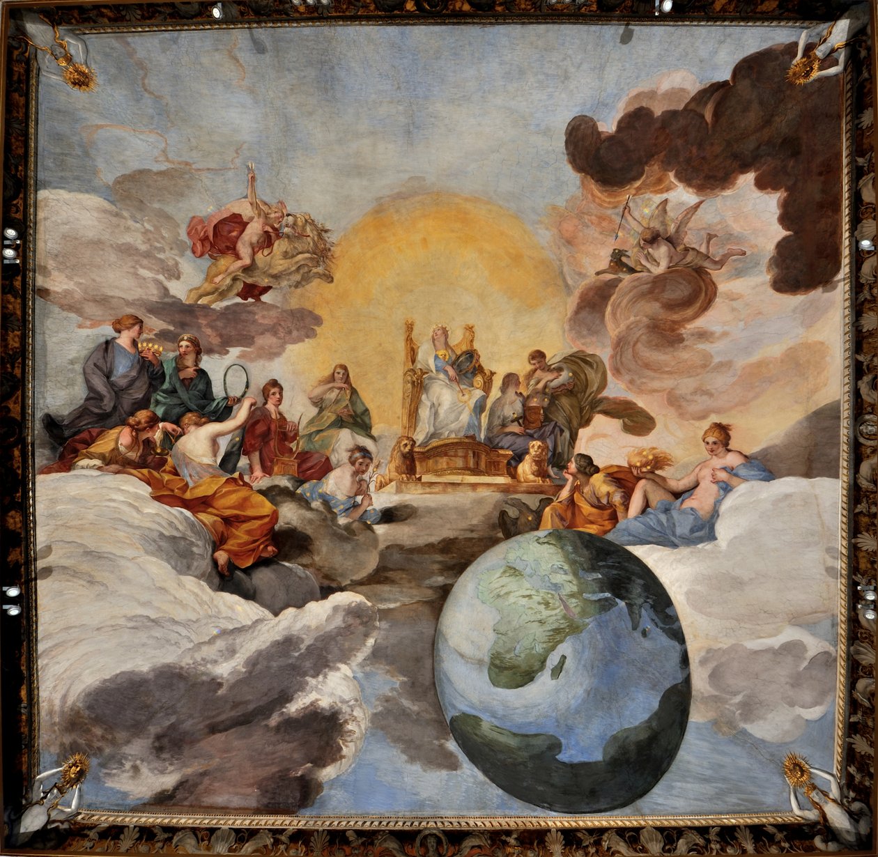 O Triunfo da Sabedoria Divina, 1629-1631. de Andrea Sacchi
