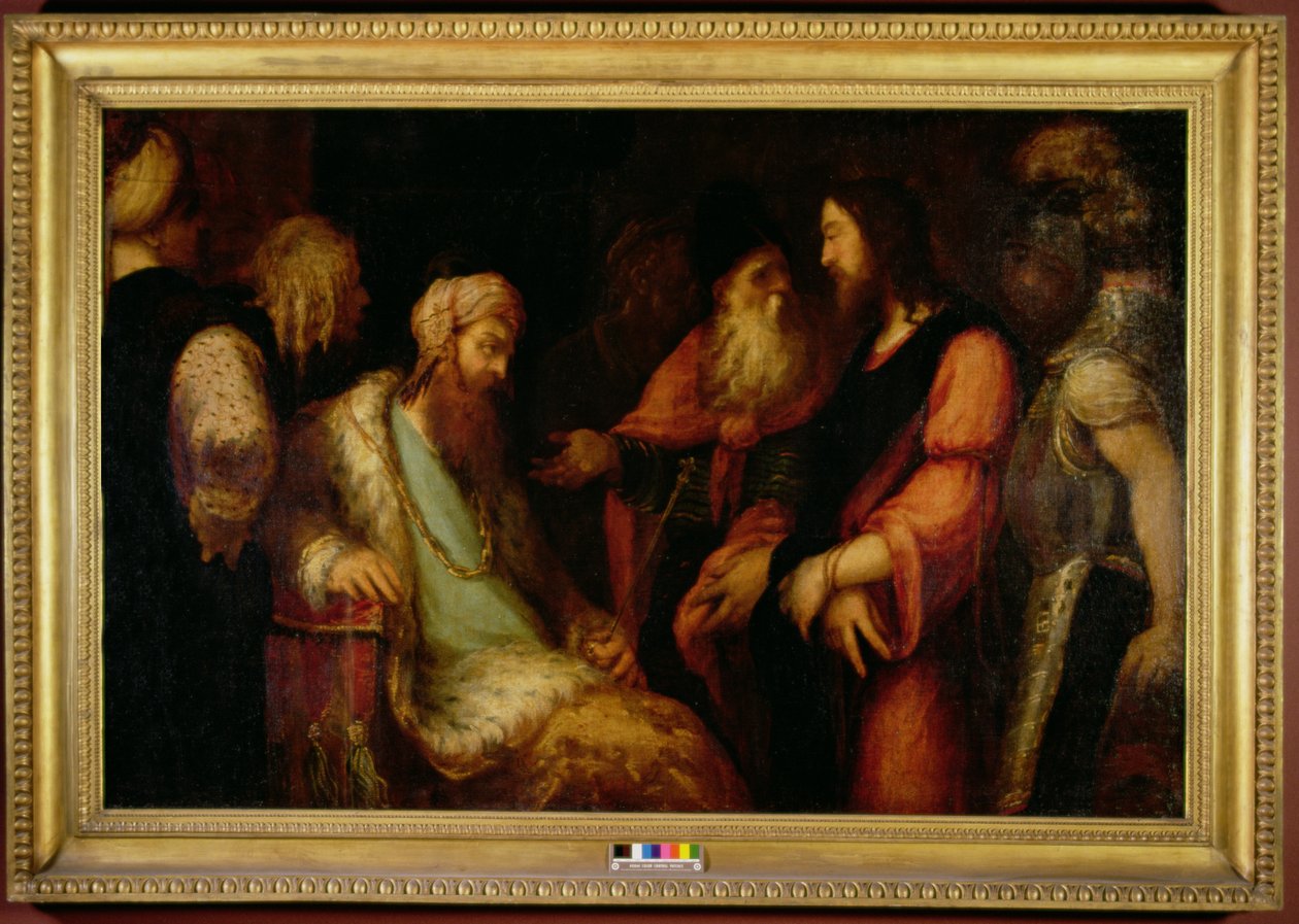 Cristo antes de Herodes, c.1558-62 de Andrea Schiavone