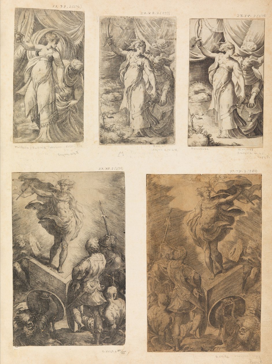 Judite, a Ressurreição, c. 1540-43. de Andrea Schiavone