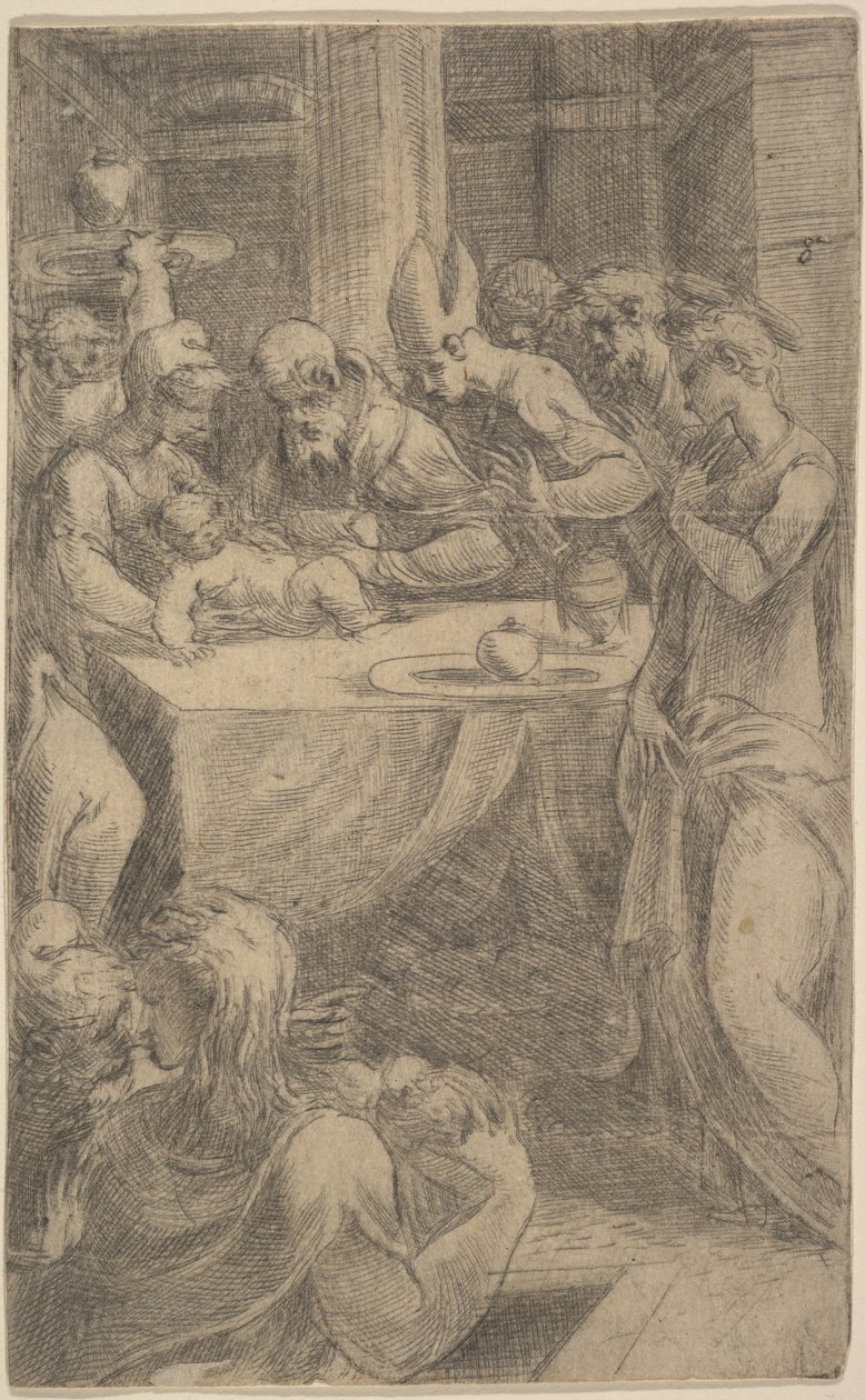 A circuncisão de Cristo, ca 1542-46. de Andrea Schiavone