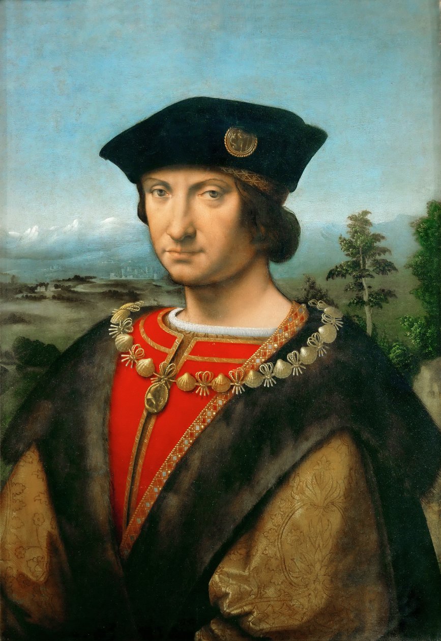 Retrato de Carlos II d&39;Amboise de Andrea Solari
