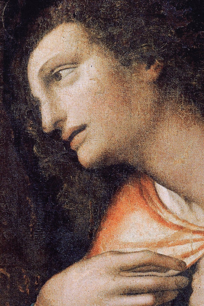 Abadia (Abadia de Tongerlo). Pintura. A Última Ceia. 1506-1507. Pormenor (pintura) de Andrea Solario
