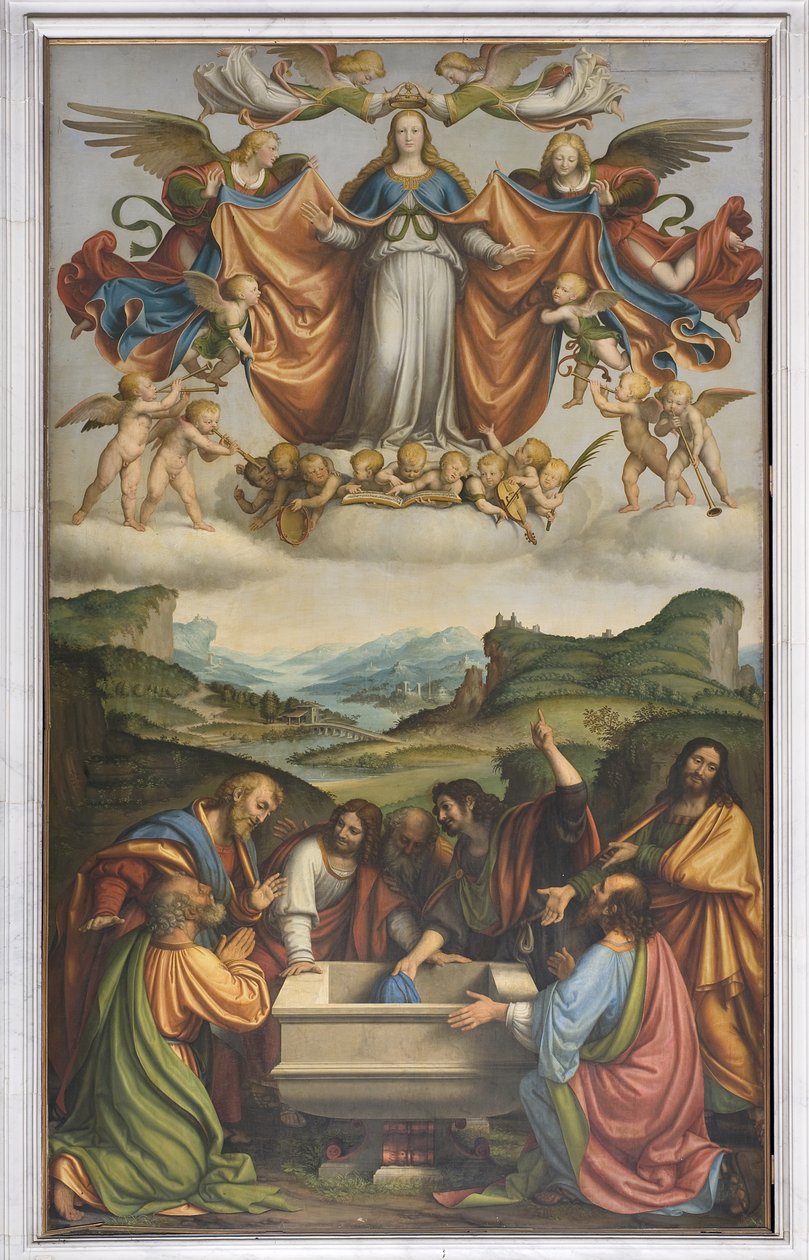 Assunção da Virgem Maria, c.1520 de Andrea Solario