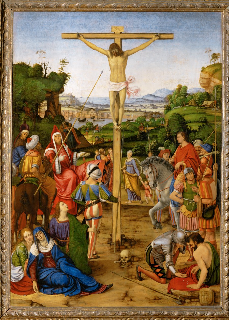 Crucificação ... de Andrea Solario