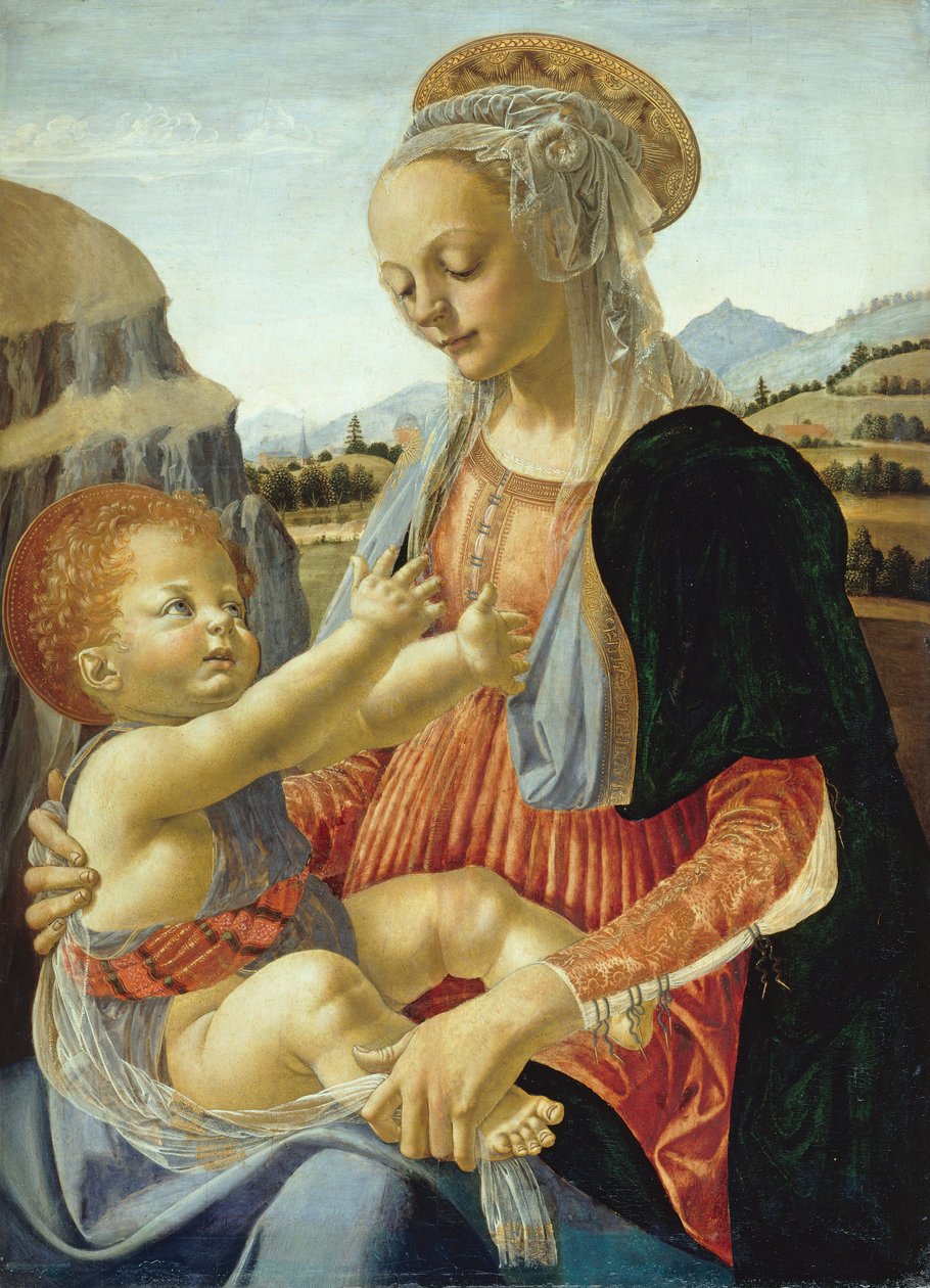 Madonna e criança de Andrea Verrocchio