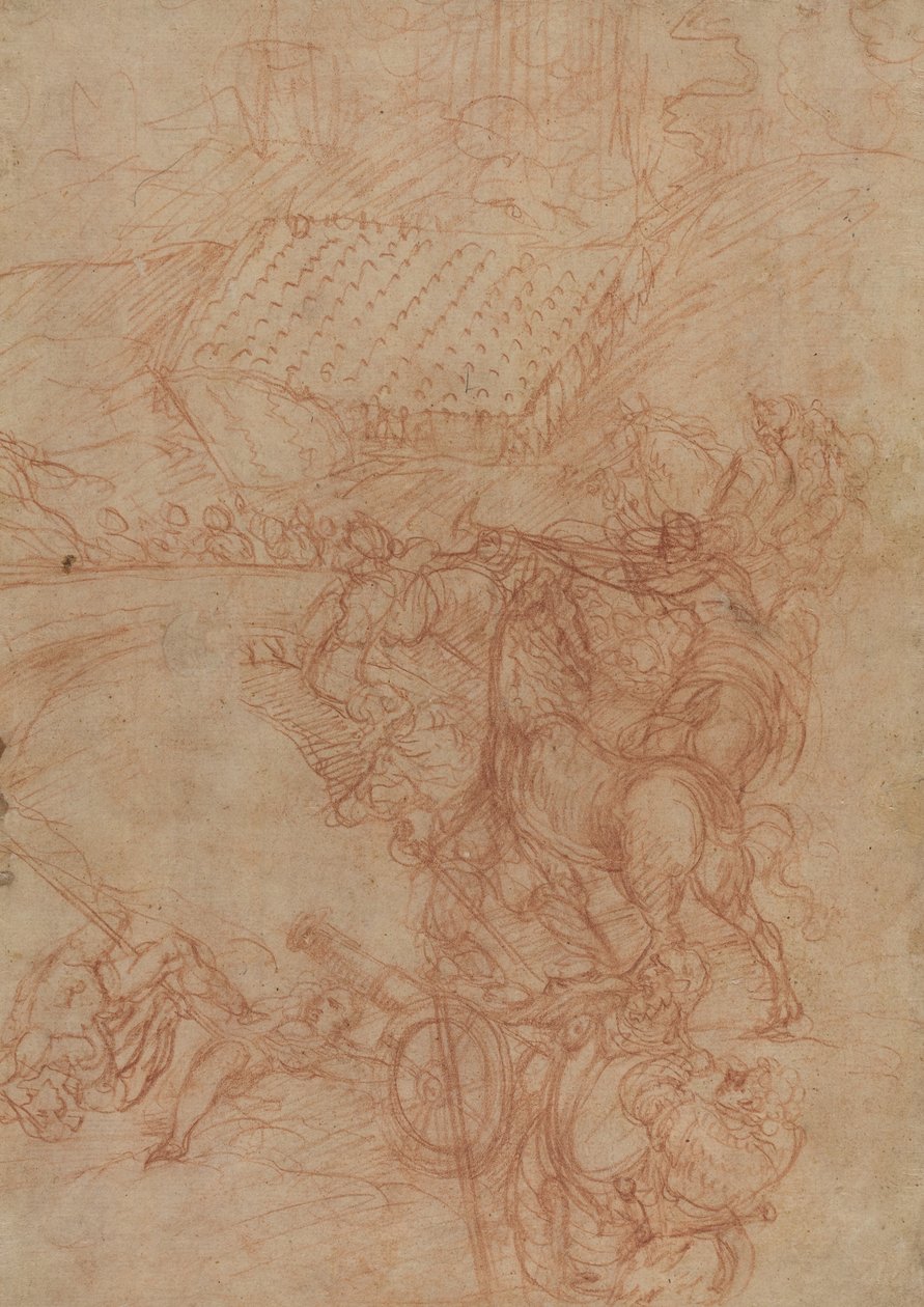 A Batalha de Spoleto de Andrea Vicentino after Titian