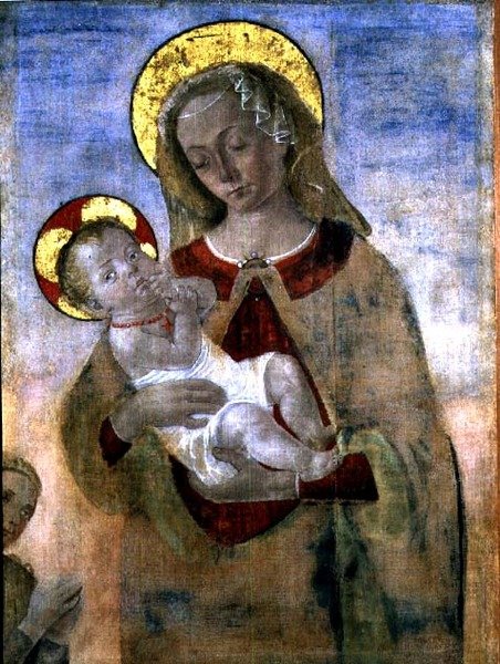 Madonna e Criança de Andrea del (school of) Verrocchio