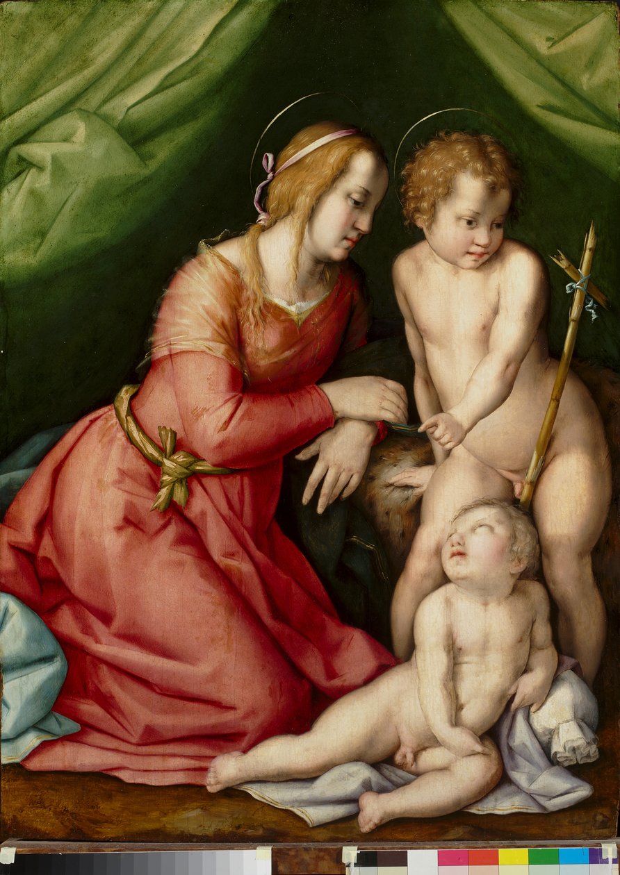 Madonna e Criança com São João de Andrea del (workshop of) Sarto