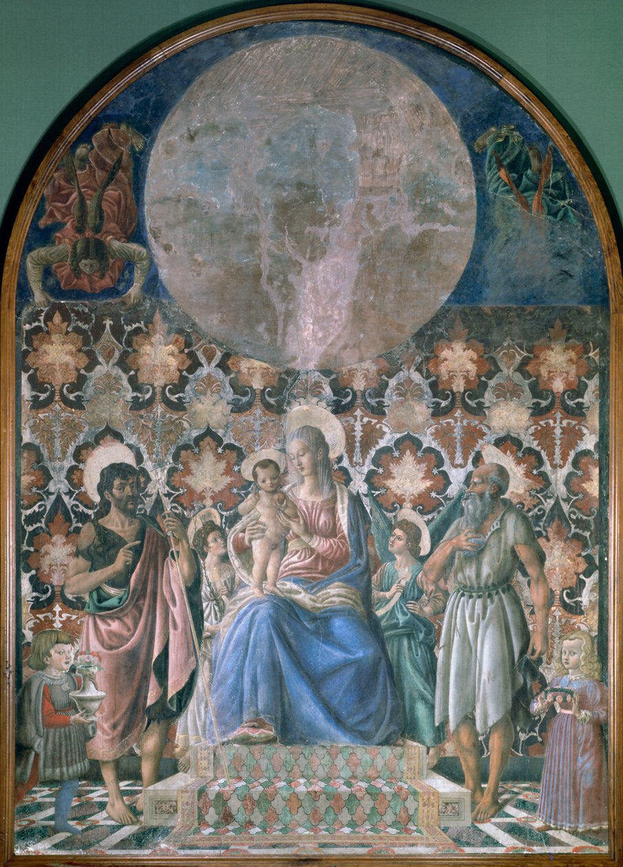 Madonna e criança com anjos, c1443 de Andrea del Castagno