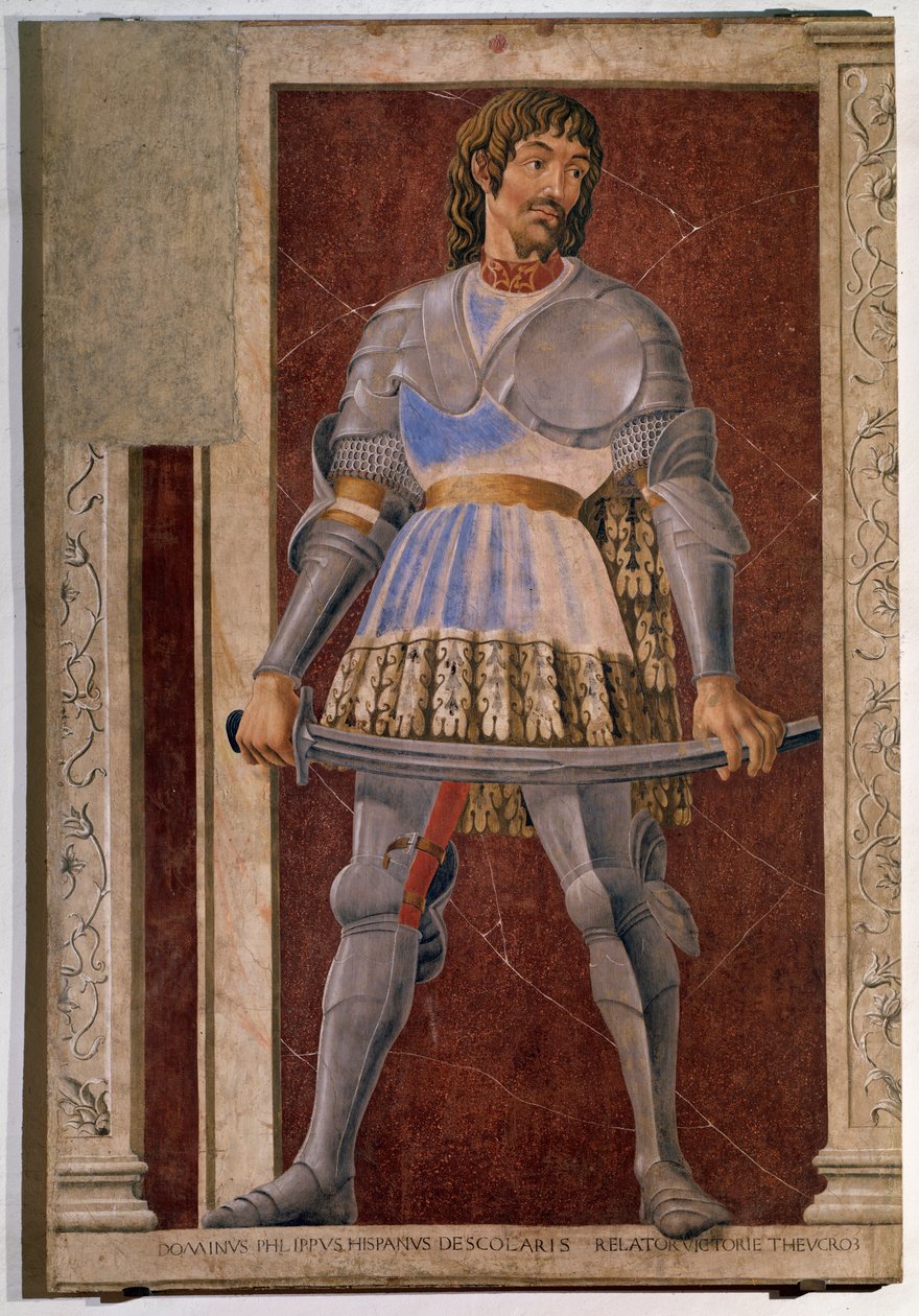 Retrato do condomínio Florentine Pippo Spano ( Fresco de Andrea del Castagno