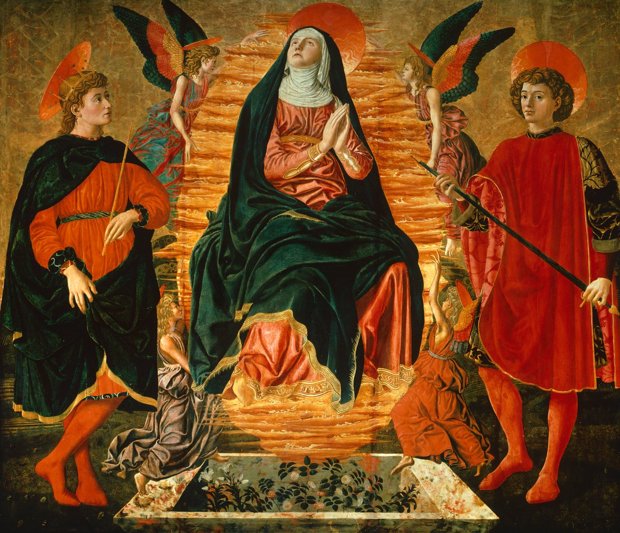 A Assunção da Virgem e dos Santos Juliano e Miniato, de Andrea del Castagno (ca. 1421-1457) de Andrea del Castagno