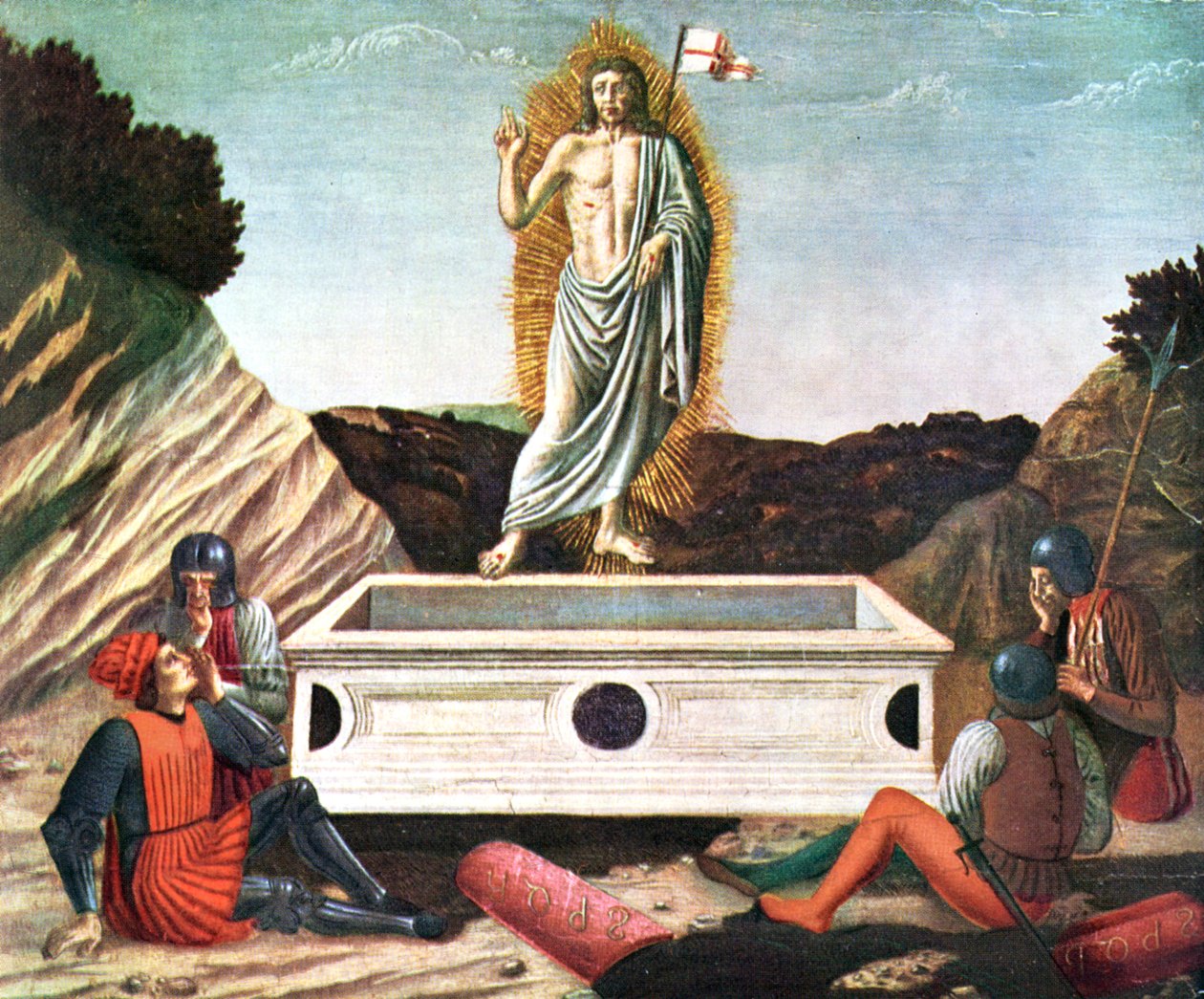A ressurreição, meados do século XV, 1930. de Andrea del Castagno