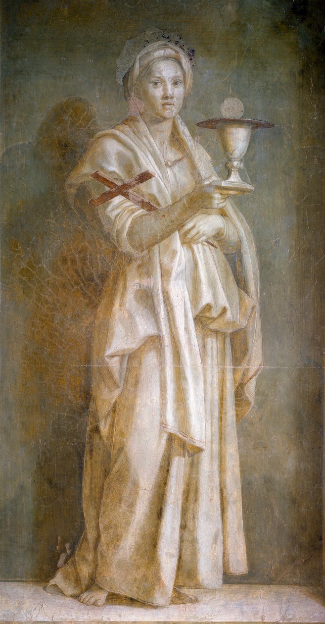 La Faith Fresco de Andrea del Sarto (1486-1531) 1522 Dim. 194x110 cm Florença, Chiostro dello Scalzo de Andrea del Sarto