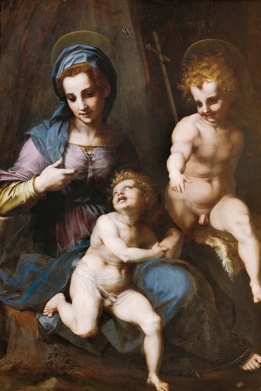 Madonna e Criança com o Menino São João Batista de Andrea del Sarto