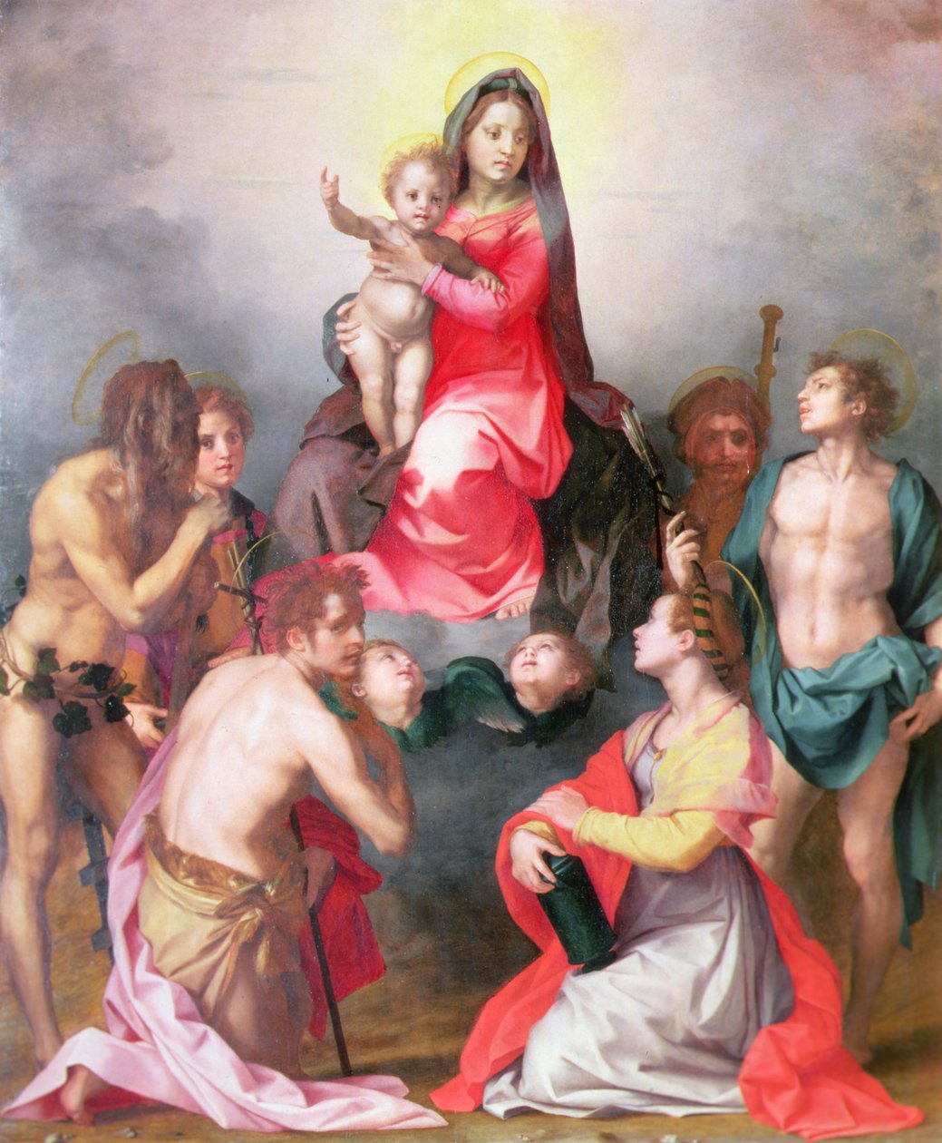 Madonna e Criança com Santos de Andrea del Sarto