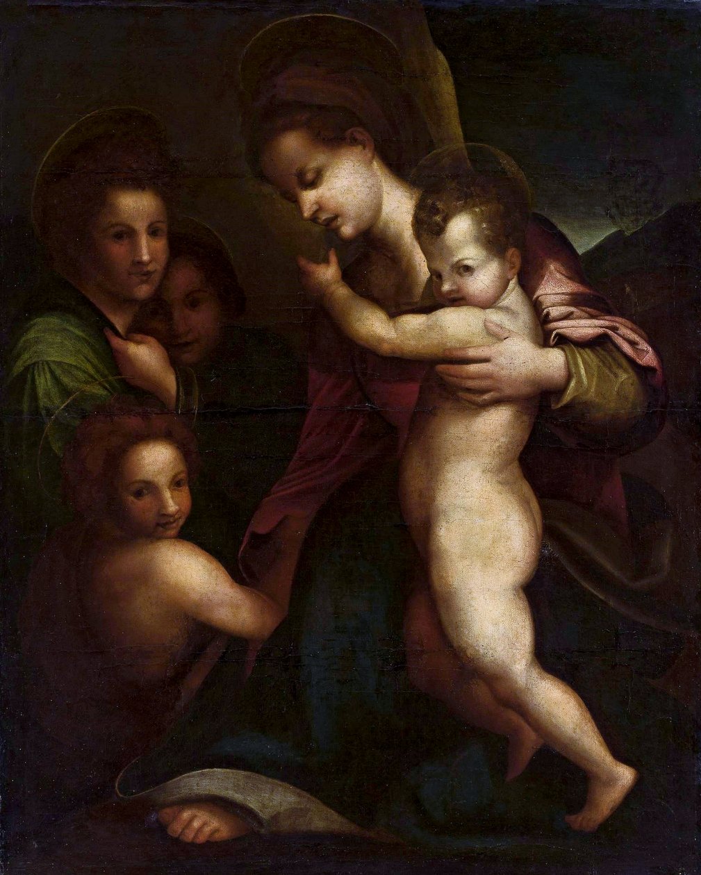 Nossa Senhora com o Menino Jesus e São João de Andrea del Sarto