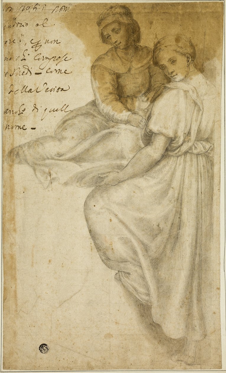 Santa Ana e Mulher em Pé com Salver de Andrea del Sarto