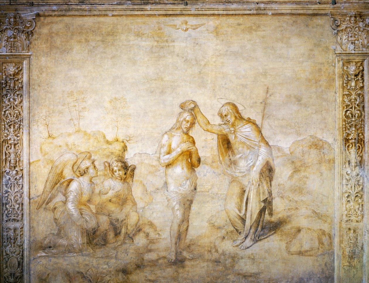 São João batiza Jesus de Andrea del Sarto