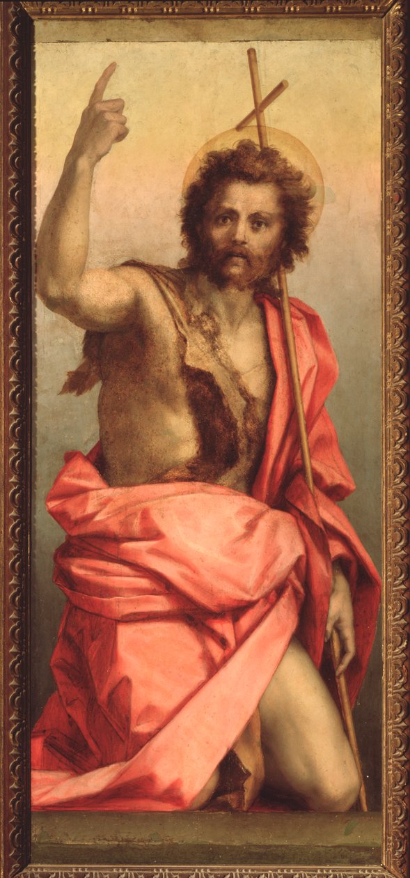 São João Batista, Altarpe de Santa Inês (Pintura,1525-1528) de Andrea del Sarto