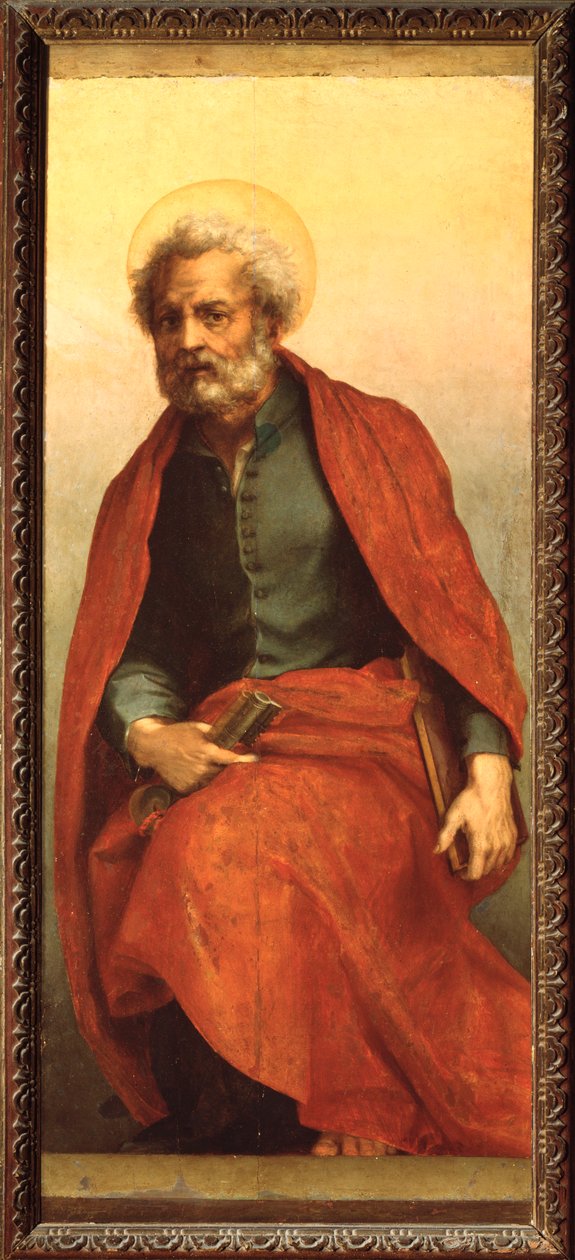São Pedro, Altarpe de Santa Agnes (Pintura,1525-1528) de Andrea del Sarto