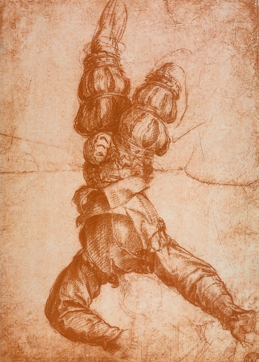 Estudo de uma figura humana de Andrea del Sarto