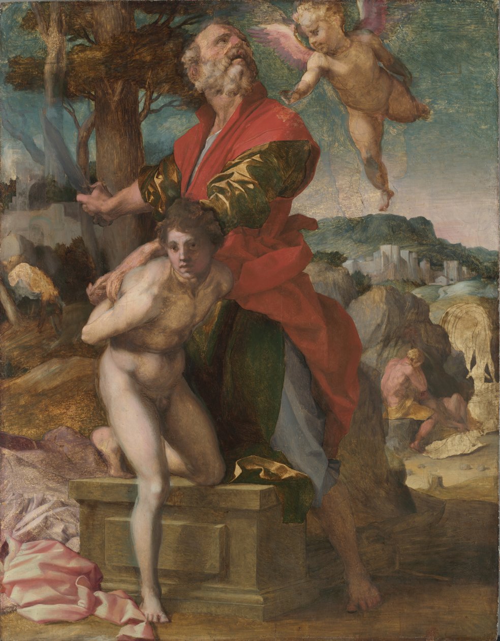O sacrifício de Isaque de Andrea del Sarto