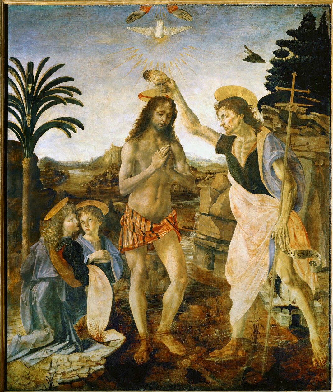 Batismo de Cristo de Andrea del Verrocchio