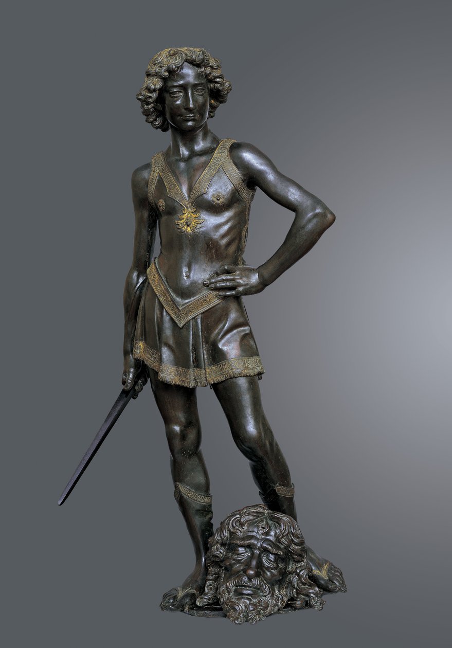 David Victorious over Goliath, ca 1470. de Andrea del Verrocchio