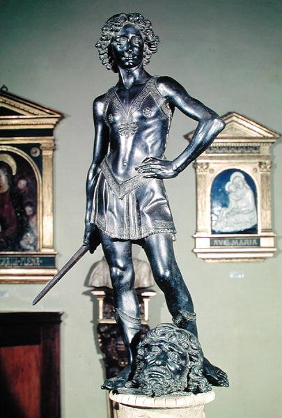 David, c.1470 (bronze) (ver também 93596) de Andrea del Verrocchio