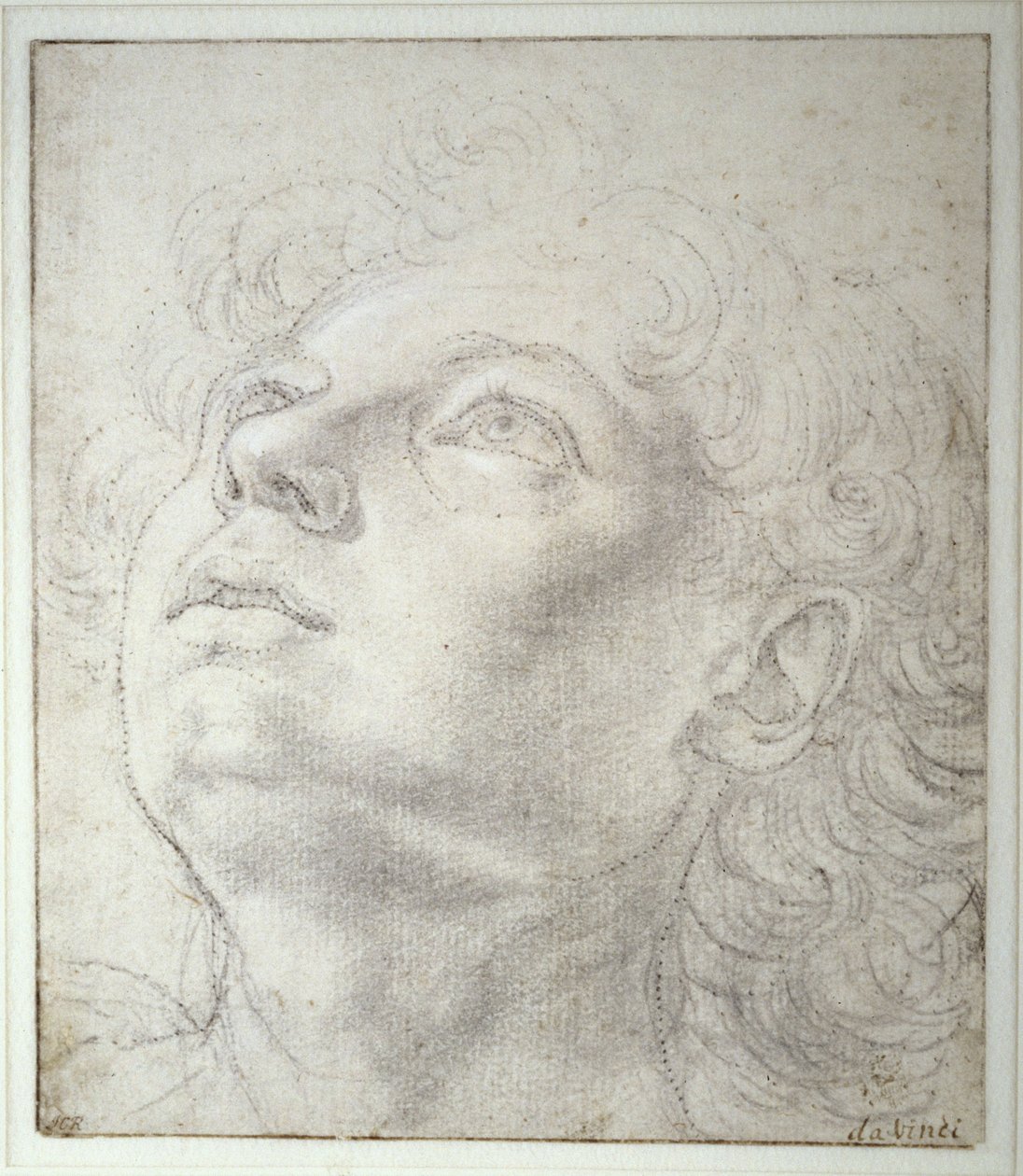 Cabeça de anjo de Andrea del Verrocchio