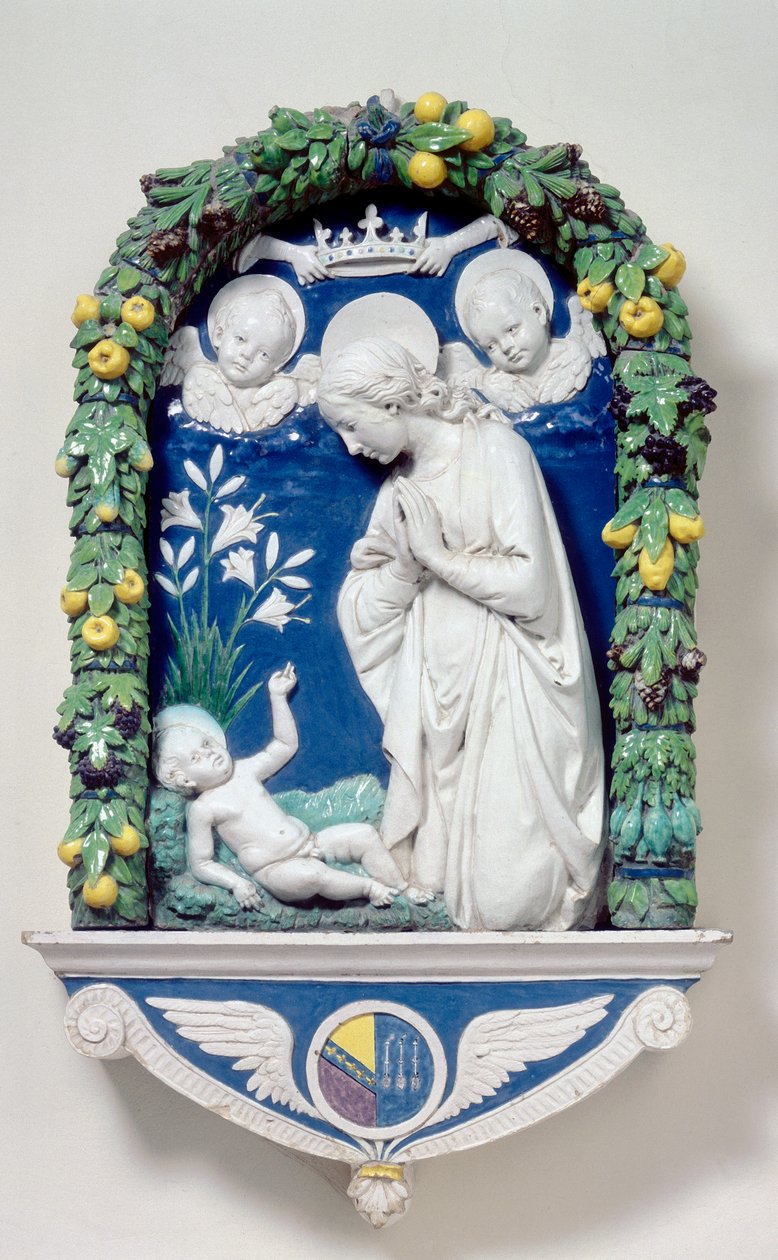 Virgem dos Lírios de Andrea Della Robbia