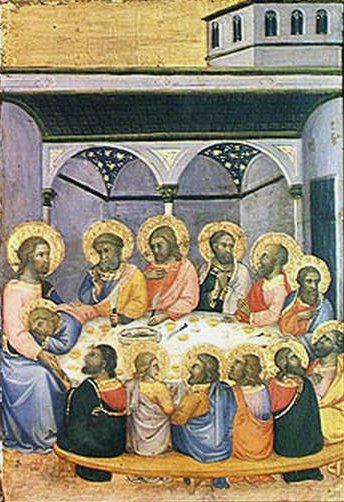 A Última Ceia, c.1420 (tempera no painel) de Andrea di Bartolo