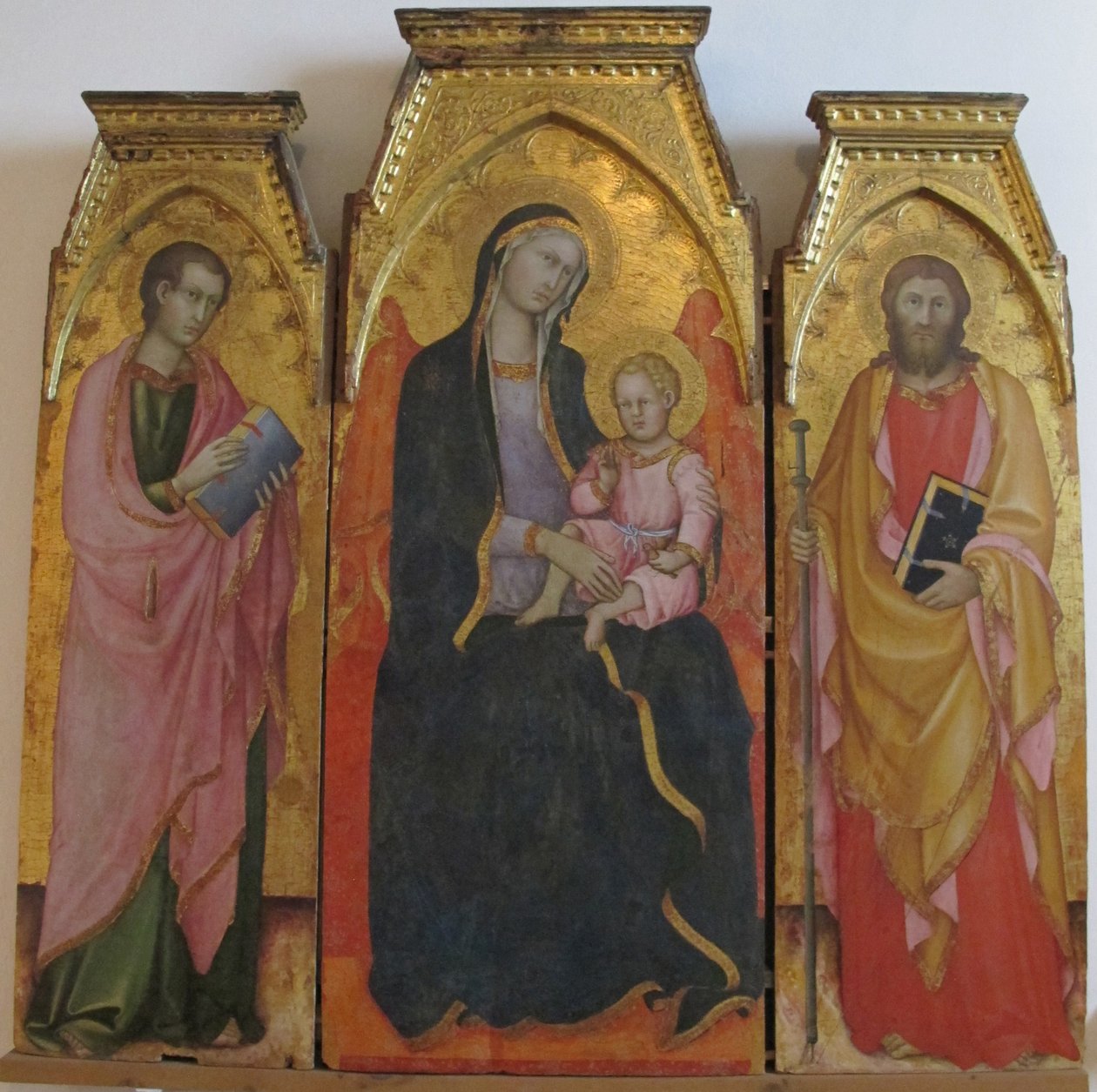 madona com criança entre santos de Andrea di Bartolo