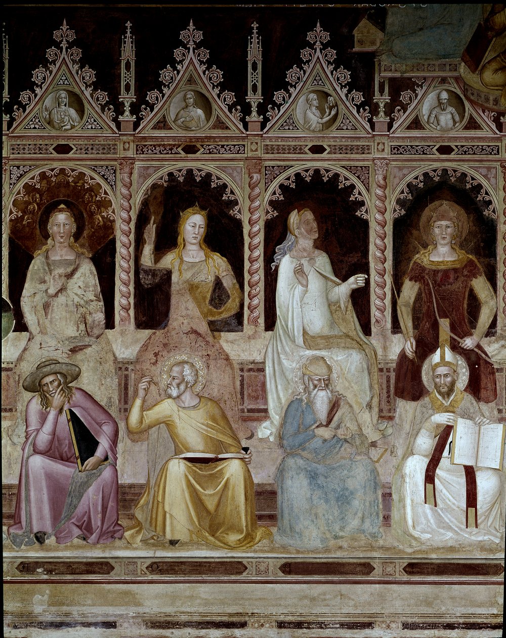 Triunfo de São Tomás de Aquino de Andrea di Bonaiuto (fl.1343 77)